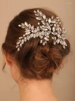 Headpieces Fashion Rhinestone Bride Hair Comb Party Prom Jewelry Bridal Headwar Wedding Accessoires Handgemaakt kopstuk voor vrouwen