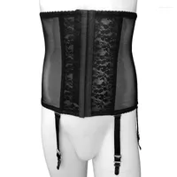 Cinture corsetti sexy in pizzo femminuccia e bustier con scorte di stoccaggio da uomo shaper shaper fitness corsetto di corsetto di corsetto