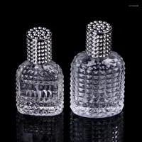 Bouteilles de rangement Style Ananas Portable Verre Perfume Perfume avec pulvérisation Atomizer vide rechargeable 30 ml 50 ml
