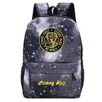Sırt çantası Cobra Kai School Teen Kız Kız Çantalar Sırt Çantaları Öğrencinin Seyahat Moda Çocukları Back Pack Naylon Schoolbag2909