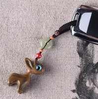 Taşıma kolay anahtarlıklar araba anahtar zinciri kolye sandal ağacı geyik karikatür araba aksesuarları