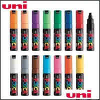 علامات 1pcs uni posca marker pen- tip-tip-8mm-8k-8k 15 ألوان للطلاء Ding Y200709 Drop Delivery 2022 Office School Bus Dhrui