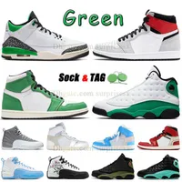 Jumpman 13 13s Lucky Green Basketball Shoes Authentic High OG 1S Jump Man J 1 Licht Smokey Gray Multi Camo 3 Pine Green 3S Wit Orange Bears Vintage 12 Stealth Shoe