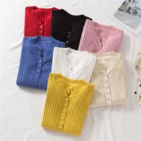 Women&#039;s Sweaters 2022 Fall Winter Clothes Christmas Knitted Women Basic Slim Knitting Pullovers Female Single Breastd Jumpers
