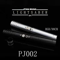 Christmas Toy Supplies 98cm Jedi Seven Colors Rgb Lightsaber Metal Handle With Sound Effects Boy Duel Cosplay Hi-Tech Kids Toy Halloween Christmas Gift W221010