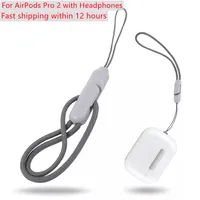 Pour AirPods Pro 2 2e générations Accessoires pour casque accessoires de longe AirPods 3 AirPod Solid Silicone Cover avec casque Bluetooth