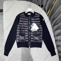 니트 짧은 여자 다운 재킷 패션 패션 Hombre Casual Street High Aquality 브랜드 자켓 크기 1-4