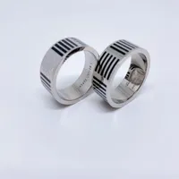 titanium steel silver love ring men and women Lozenge Rings for lovers fashion couple gift290k