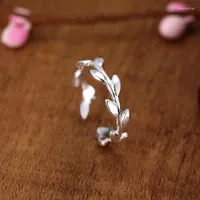 Anéis de casamento Charming Leaf Ring to Ring para mulheres vintage Boho Knuckle Party Party Gothic Punk Jewelry Gifts Girls 2022