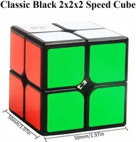 Magic Cubes Toys 2x2 Speed ​​Kube Black Base Puzzle Inteligentna gra