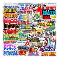 50pcs-Pack Anime Manga Logo Aufkleber Großhandel Vinyl Aufkleber wasserdichte Laptops Auto Scrapbooking Wasserflasche Gitarrenschachtel Skateboard JDM Gepäckaufkleber