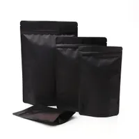 Enrole de presente vários tamanhos foste branco preto stand up bolsas de alumínio com folha de alumínio sacos plásticos sacos de chá de café dowane