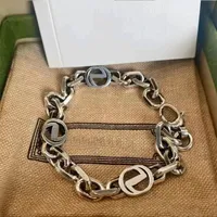 Luxurys ontwerpers armbanden man vrouwen bedel armband dubbele letter top metalen sieraden eenvoudige mode cubaanse ketting voortreffelijke geschenken erg mooi
