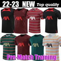 Pre-Match Training 22 23 Soccer Jerseys Season Home Away 3rd Darwin 2022 2023 Mohamed Diogo Luis Diaz Alexander Arnold Football Kit Tops Shirts M￤n uniform