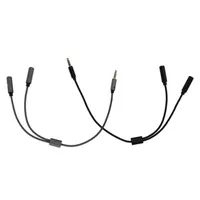 3,5 mm AUX audio stéréo y Splitter Cable Jack 3.5 Male à 2 adaptateurs d'écouteurs de casques féminins pour les tablettes de téléphone intelligent pour ordinateur portable