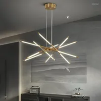 Kroonluchters moderne hanglampen voor woonkamer eettafels keuken goud slaapkamer loft plafondverlichting led kroonluchter 2022 smart home