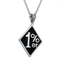 Chains Vintage Casting Punk Outlaw 1% Er Pendant Necklace Motorcycle Stainless Steel Biker Chain Jewelry For Man Women