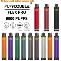 Puff Flex 5000 Disponível e cigarros e cigarros Desacólicos 550mAh Bateria de vape recarregável 11 ml Cigarrillos atualizados de 2800 Puff 2800 BC5000 Authentic