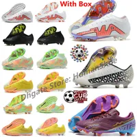 Mercurial Vapores 15 Football Shoes Academy MG Elite FG Sports Cleats White Bright Crimson Yellow Strike Sunset Glow Black Dark Smoke Grey Mens WMNS 부츠 Cleated