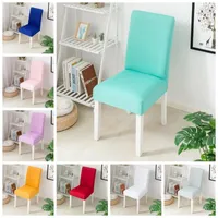 Chair Covers Wedding Spandex Cover Lycra Fit For Square Back Home Office Chairs Birthday Party Dinner El Decoration Half