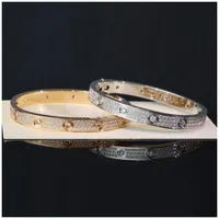 Pulseira de amor pulseiras carti 18k pulseira de ouro 18k braclets personalizados para homens pulseiras de ouro braçadeira pulseira pulsera bracciale bracciali braccialetto pulseras