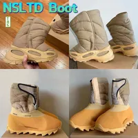 디자이너 부츠 NSLTD 니트 RNR 부트 슬립 온 스니커즈 카키 남자 여자 신발 방수 겨울 따뜻한 신발 패션 캐주얼 스니커