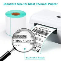 Produtos de papel à prova d'água 4x6 "Etiqueta térmica direta fácil de lacrimejar de 350 rótulos grau comercial