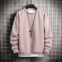 Herrtr￶jor herrar falska tv￥ stycken casual tr￶jor hoodie m￤n multi f￤rg o-hals mode harajuku stil manlig tr￶ja 2022 auso