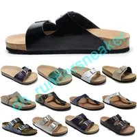 2022 Slipper Flip Flops Beach Sandals Casual Slides Shoes Flat Slippers Trainers New Summer Cork Women Mixed Color Fashion Luxury Designer Eur 35-46