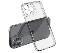 高透明なモバイル携帯電話はiPhone 14 Pro Max 13 Mini Plus Original Clear Case Slim Hard PC Back Hybrid Soft TPU衝撃吸収をカバーするケースをカバーしています
