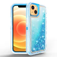 Liquid Quicksand Bling Glitter Phone H￼llen f￼r iPhone 14 13 12 11 Pro Max xs x xr 6 6s 8 7 plus 5 5S Se Water Shine Siliziumabdeckung