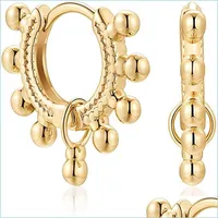 후프 Huggie Alloy Earrings Circle Diamond Plum Blossom Hoop Earring Fashion Jewelry Accessories 3 5HX Q2 드롭 배달 20 DHZSP