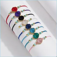 Bracelets de charme bracelet Bracelet de bijoux tissé en pierre naturelle Faire une carte de souhaits Femmes Chaîne enveloppe 1 8
