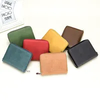 Fashion Casual Credit Card Holders bag Men&#039;s passport moneybag billfold mini wallet Leather multi-function women&#039;s anti-theft rfid pocketbook case