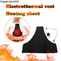 Elektrikli battaniye av ceketleri ly elektrotermal yelek ısıtma sayfası hafif usb şarj vücut sıcak evrensel kadınlar erkekler chaleco calefactable vi01