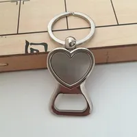 Love Heart Bottle Opener Key Ring Custom Braut Bräutigam Personalisierte Hochzeitsfeier Geschenkgeschenke für Gäste GCB16236