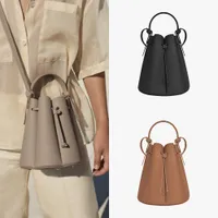 Косметические сумки корпусы Polele Numero Huit Bucket Bags Designer Полнозерновая кожа