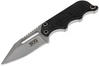 SOG EDC Small Fixed Blade Instinct Mini 1,9 -Zoll -Full -Dang -Gürtel und Stiefelmesser Taktische Messerscheide und Kettenhalsmesser