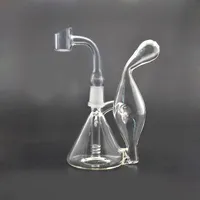 Vortex Glass Bong Dab Rig Hookahs Tornado Cyclone Recycler Rigs Water Pipe 14mm Joint with banger nail and glass oil burner pipes dhl free