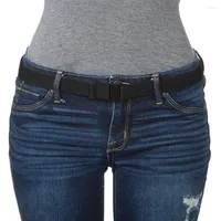 Gürtel StylishBar 47-85 cm einstellbarer Blast Gürtel für Frauen nicht rutschfeste Taille keine Show Flachschnalle Schließung Rückenbund Jeans