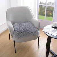 Pillow Fluffy S For Sofa Home Decor Plush Chairs Seat Mat Car Cover Faux Fur Plaid House Terrace Dog Pet