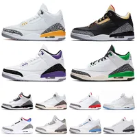 Black Gold jumpman 3 Basketball Shoes 3s III for Men Women Laser orange Dark Iris Lucky Green Fashion New White Cement Infrared Sneakers Trainers Big Size 13