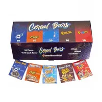 Essbare Box Cereal Schokoladenstangenboxen halten 50 PCS Small Box Mix 5 Aromen Packungspilz Pilze 600 mg Verpackungspaket Cookies