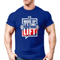 Camisetas masculinas Levante de ejercicio Sportswear Ejercicio Camisetas para hombres Gimnas