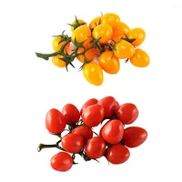 Dekoracja imprezowa sztuczne owoc fałszywe symulację pomidorów wiśni ślub