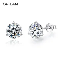 Charm SP-LAM Stud Earrings Women Sterling Silver 925 Classic Style Korean Fashion Small Earring Pendientes Gift 221012
