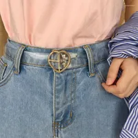 Gürtel Bigsweety Damen süßer transparenter Gürtel weibliche Herzschnalle Taille süße Modebund Ladies Jeans Kleid