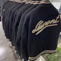 Chaqueta de dise￱ador de lujo para hombres chaquetas b￩isbol bordada ropa deportiva hombres mujeres hop hop lana de lana de c￡rdigan talla