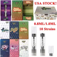 USA Stock Runtz Vape Cartridges 0.8Gram 1.0 gram ￥ngvagnar 510 tr￥datomisatorer keramiska spiral dab penna patron tom skidor vax f￶r￥ngare