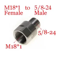 Fuel Filter Stainless Steel Thread Adapter M18X1 Female To 5/8-24 Male Fuel Filter M18 Ss Soent Trap For Napa 4003 Wix 24003 M18X1R D Dhba4